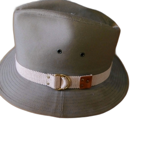 Vintage Kangol Design Made in U.S.A. X-Large canvas hat FEDORA - Picture 1 of 5